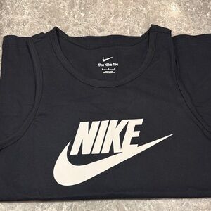 Nike Kids Black and White Logo Tank Top